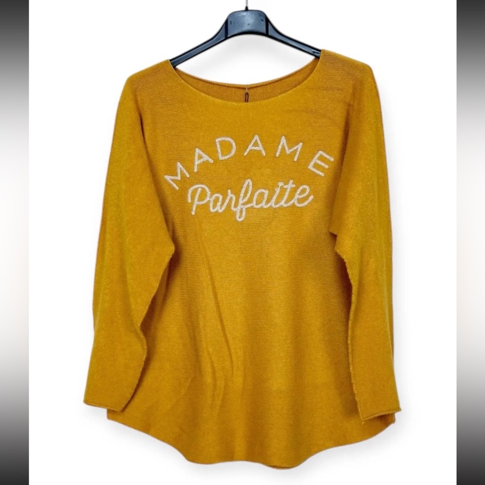 MADE IN ITALY Yellow 'Madame Parfaite' Sweater